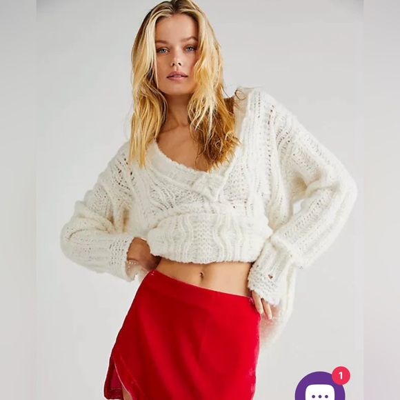 NWT Free People Annalise VelvetSkirt in Pink Phenom - Picture 4 of 5